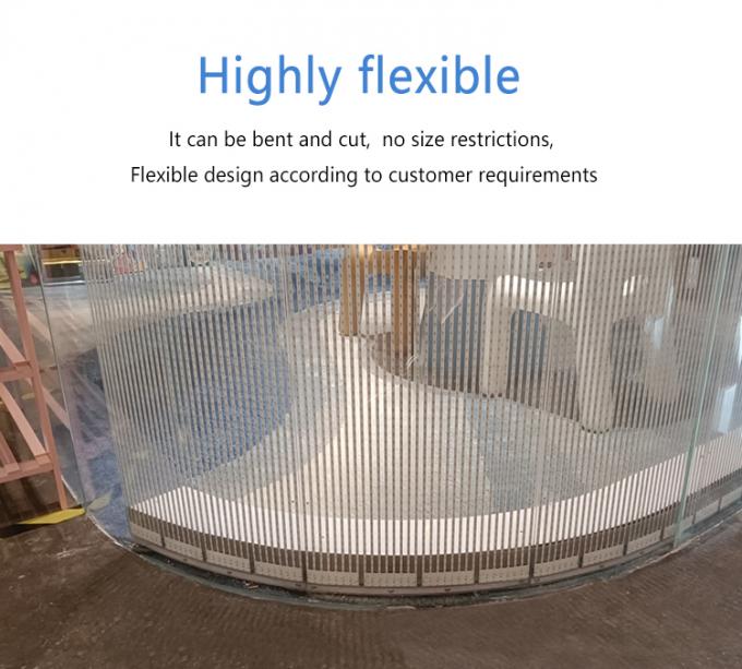 P20 P30 P40 LED Film Screen Giant Glass Curtain Wall Display 3