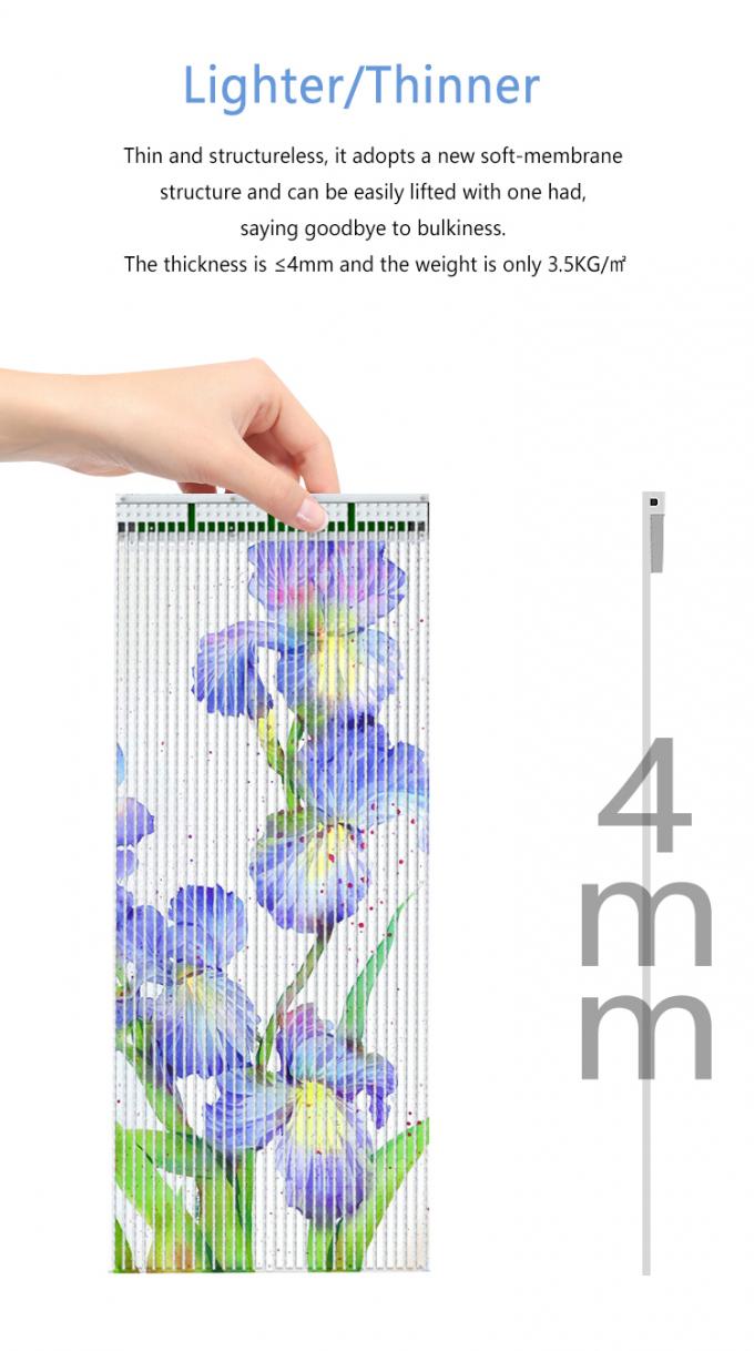 P20 P30 P40 LED Film Screen Giant Glass Curtain Wall Display 5