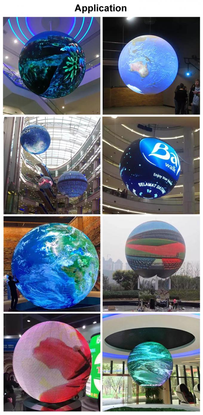 LED Ball dan Creative Circular Cube Cilinder Curved Curved RGB Layar LED Fleksibel Indoor P2 P3 P4 Round LED LED LED 2