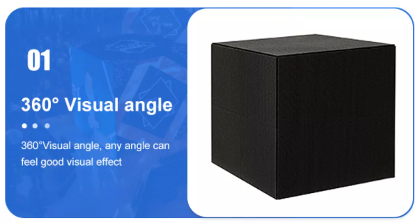 P2.5 P3 P3.91 P4.81 LED Cube Logo Display Creative LED Display Screen untuk iklan dalam dan luar ruangan 3