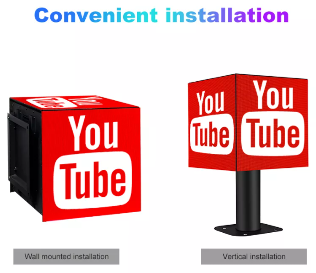 P2.5 P3 P3.91 P4.81 LED Cube Logo Display Creative LED Display Screen untuk iklan dalam dan luar ruangan 7