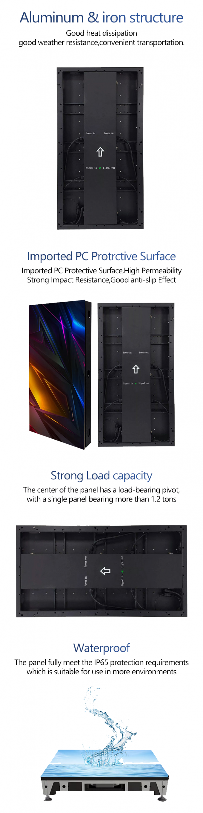 LED DANCH DANCH DISPLAY PANEL PENGUBUT PENGUBUT 500*1000 TINGGI TINGGI TINGGI LED Layar Pernikahan Dinding P2.9 Tampilan LED Interaktif 2