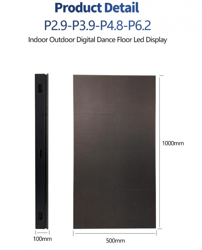 LED DANCH DANCH DISPLAY PANEL PENGUBUT PENGUBUT 500*1000 TINGGI TINGGI TINGGI LED Layar Pernikahan Dinding P2.9 Tampilan LED Interaktif 3