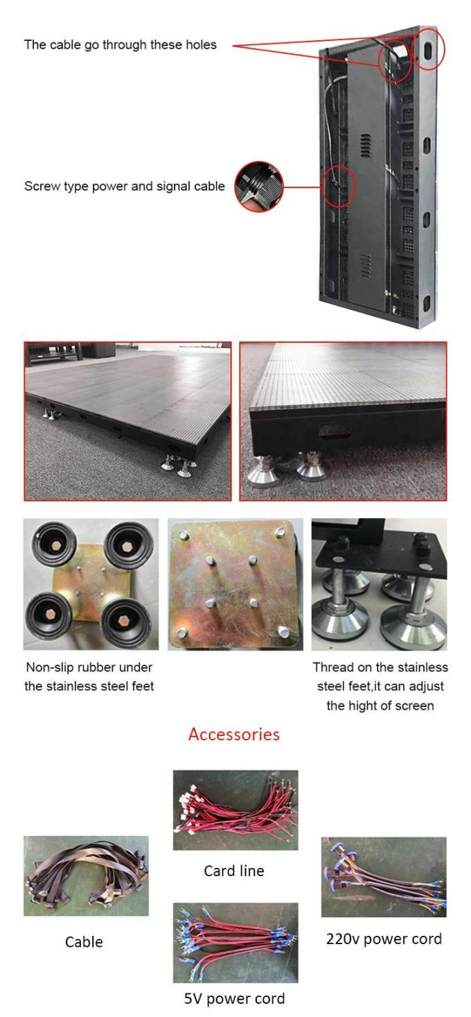 LED DANCH DANCH DISPLAY PANEL PENGUBUT PENGUBUT 500*1000 TINGGI TINGGI TINGGI LED Layar Pernikahan Dinding P2.9 Tampilan LED Interaktif 5