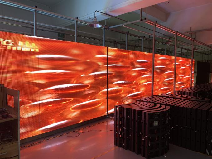 Custom 3D Transparan Wall LED untuk Kaca Screen LED Transparan Iklan Tampilan Indoor Transparan Led Tampilan 1