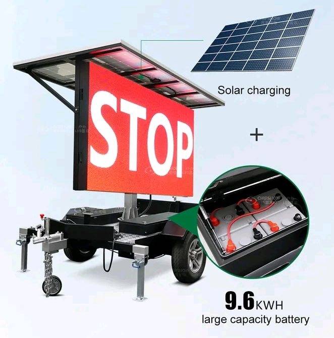 Trailer layar seluler led luar ruangan, layar tampilan led, trailer layar led 5