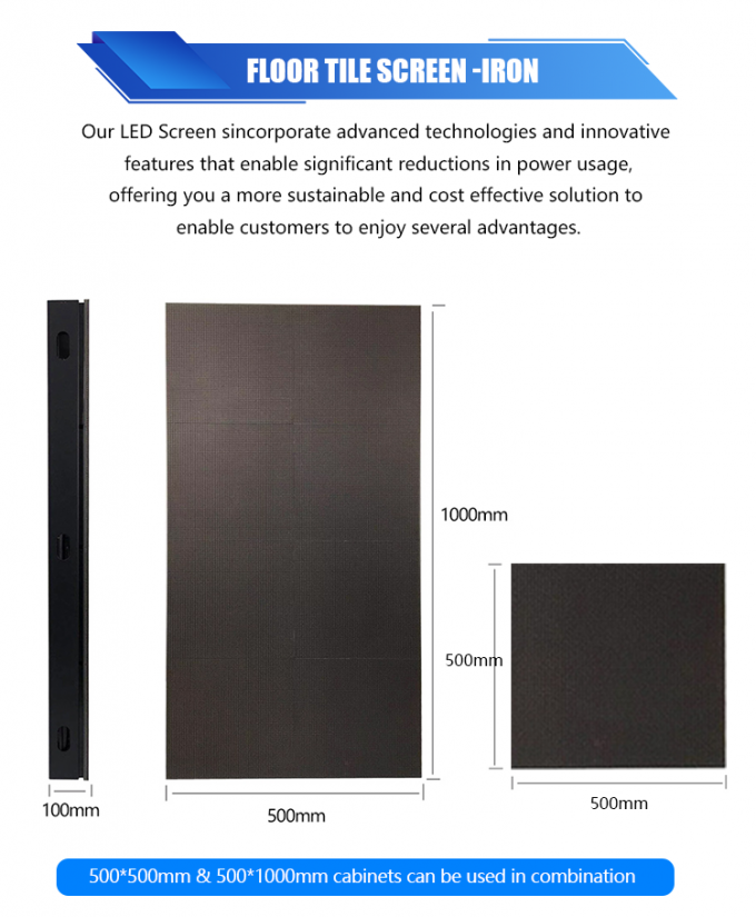 Tampilan Panel Lantai Dansa Panggung 3D Interaktif Layar LED Ubin Lantai P2.6 P2.97 P3.91 Layar LED 7