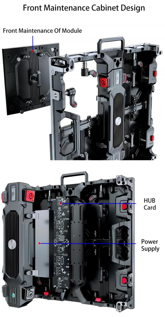 Layar LED Indoor Outdoor P1.56 P1.95 P2.6 P2.97 P3.91 untuk Panel Tampilan Dinding Video Panggung Belakang 3