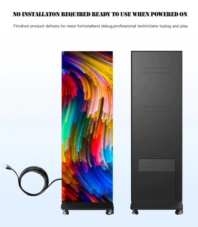 P2.5 Poster LED Lipat Tampilan Produk Iklan Poster LED Dalam Ruangan 4