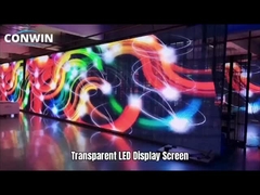P7.82 layar LED transparan 70% tingkat transparansi P7.82 Tembok Video LED transparan