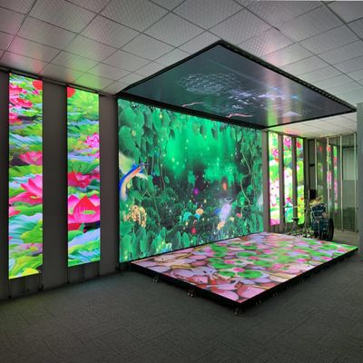 Floor LED screen 3D Stage DanceDisplay Interactive LED Floor Tile Screen P2.6 P2.97 P3.91 Led Screen